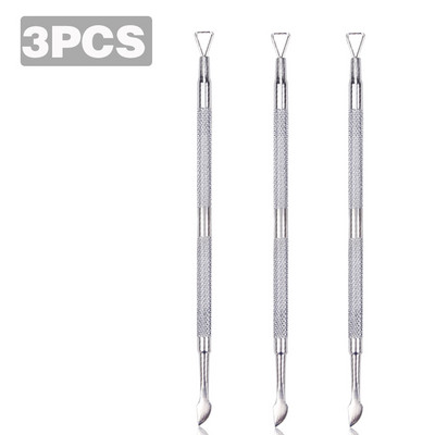 1/2/3 vnt nagų UV gelio valiklis Stick Rod Pusher Nail Clean gelio lako valiklis pusiau nuolatinis odelių šalinimo nagų dailės priežiūros įrankis