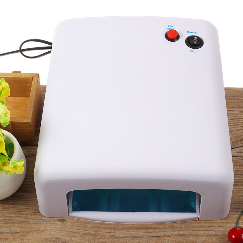 Körömszárító 36W Mini lámpa Professzionális UV lámpa 818 LED fénycső szárító UV gél lakk köröm manikűr géphez