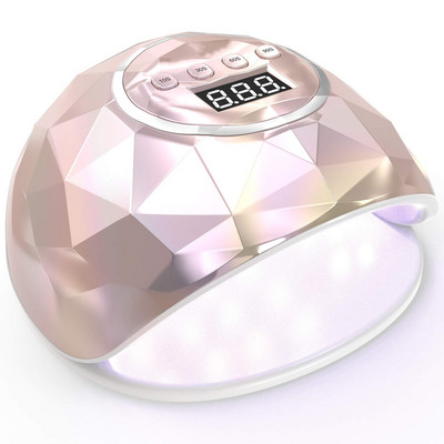 72 W greitas nagų džiovintuvas UV LED šviesos gelinio nagų lako kietėjimo lempa profesionaliam salonui su 4 laikmačio nustatymo automatiniu jutikliu