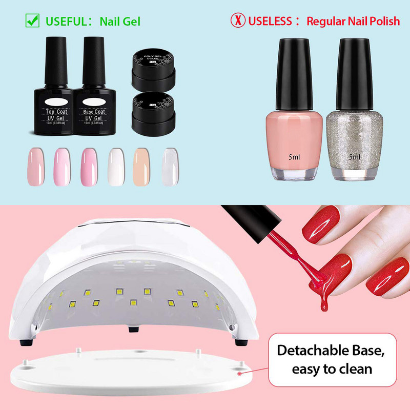 72 W greitas nagų džiovintuvas UV LED šviesos gelinio nagų lako kietėjimo lempa profesionaliam salonui su 4 laikmačio nustatymo automatiniu jutikliu