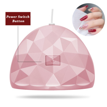 88W розова Професионална UV LED лампа за нокти Апарат за маникюр Фототерапевтична лампа за маникюр Бързосъхнещ гел за нокти Сушилня Лампа Салон Инструмент
