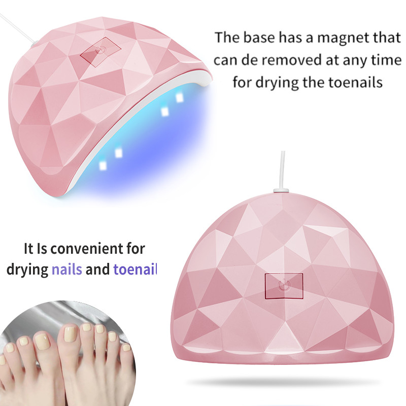 88W ružičasta profesionalna UV LED lampa za nokte Aparat za manikuru Lampa za fototerapiju Lampa za manikuru Brzo sušeći gel za nokte Lampa za sušenje salona Alat