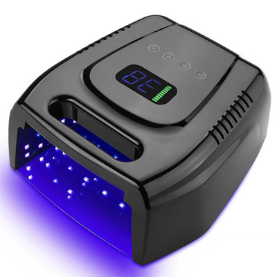 Baterija maitinama įkraunama nagų lempa 96 W belaidė gelio lako džiovintuvo LED lemputė nagams Belaidė nagų UV LED lempa