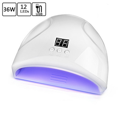 Körömszárító lámpa 114 W UV LED lámpa manikűrhöz A legújabb zselés körömlakk lámpa 57 LED-es Professzionális intelligens manikűrgép