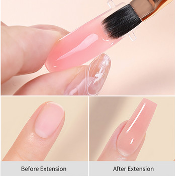 LILYCUTE 15ml Extension Gel Σετ νυχιών με λάμπα LED 6W Dryer Nail Art Quick Extension Σετ Μανικιούρ Slip Solution Nails Tool Kit