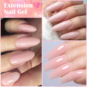 LILYCUTE 15ml Extension Gel Σετ νυχιών με λάμπα LED 6W Dryer Nail Art Quick Extension Σετ Μανικιούρ Slip Solution Nails Tool Kit