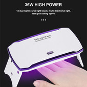 36 W-os mini körömszárító UV LED-es lámpa, hordozható USB-szárító, minden gél körömlakk mozgásérzékelő berendezéssel, körömszárítók