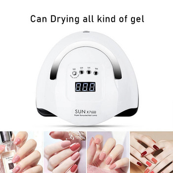 57LEDs Drying Lamp 180W UV LED Lamp For Drying Nail Gel Polish Nail Art Equipment Επαγγελματικά εργαλεία μανικιούρ για στεγνωτήριο νυχιών