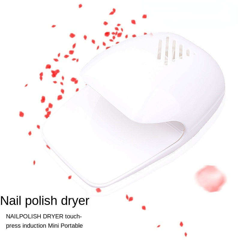 Mini Nail Dryer Touch Type Könnyű körömlakk Air Dryer Körömlakk Kis ragasztóventilátor