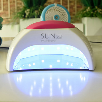 HOT LED Λάμπα νυχιών SUN 2C UV Lamp Nail 48W/80W/45W Το SUNUV είναι κατάλληλο για Gel 33 σφαιριδίων LED Display Nail Dryer Automatic Induction