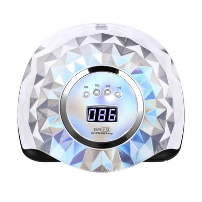 UV LED nagų lempa geliniam nagų lakavimui su 4 laikmačiais 60LEDs 120W Smart Sensor Profesionalus nagų dailės salono manikiūro aparatas