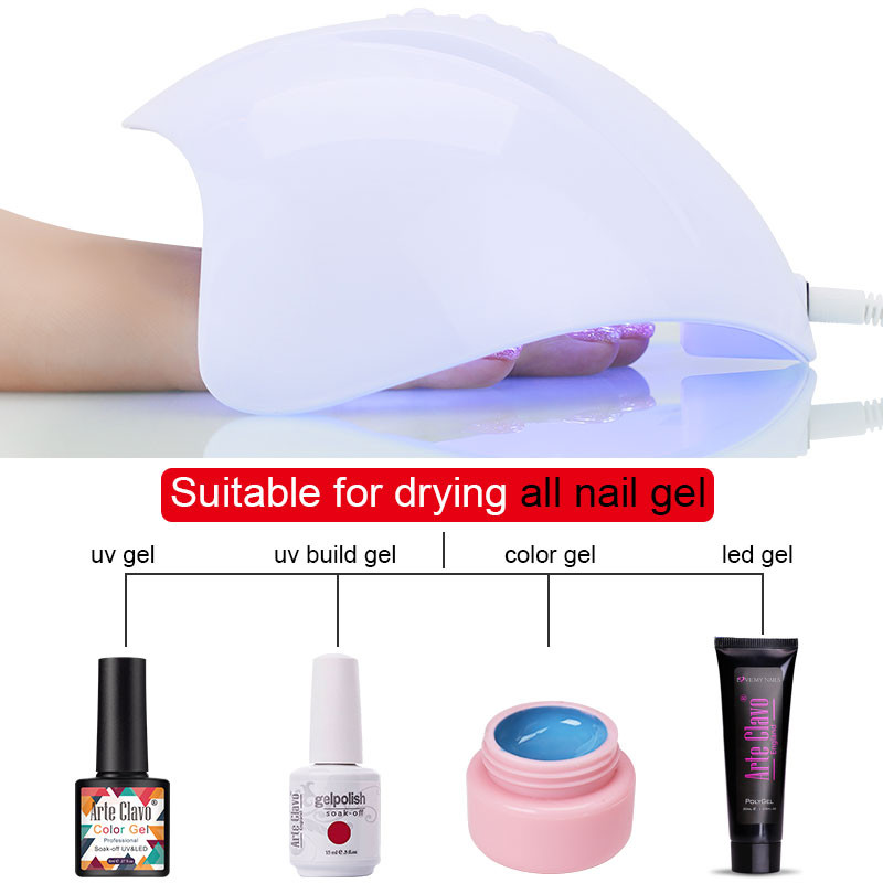 Clou Beaute UV LED körömlámpa manikűr 12W körömszárító minden köröm gél lakk jéglámpa professzionális manikűr eszközökhöz