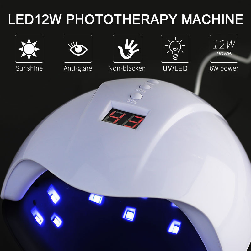 Clou Beaute UV LED körömlámpa manikűr 12W körömszárító minden köröm gél lakk jéglámpa professzionális manikűr eszközökhöz