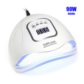 90/72/36 W UV LED körömlámpa manikűr körömszárítóhoz minden géles lakkozáshoz automatikus érzékelővel, intelligens hőmérséklet-szabályozással