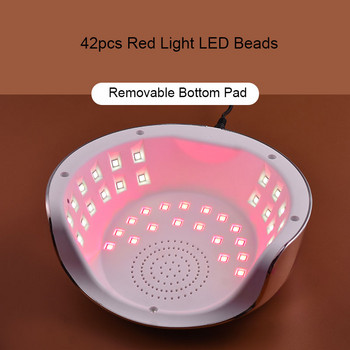 Επαγγελματική Red Light Nail Art Lamp LED Light for Nails Gel Lacquer Dryer Machine Manicure Nail UV LED Lamp