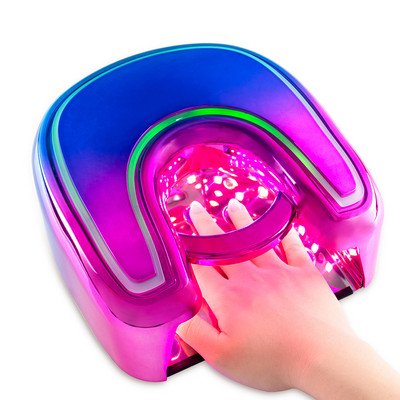 Lampă reîncărcabilă pentru unghii 48W UV Gel Cure Light Aparat de manichiură fără fir Lampă UV LED pentru unghii cu lumină roșie Uscător de unghii fără fir