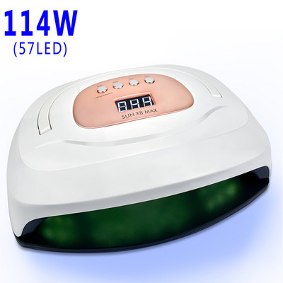 Lampa za nokte 114W/108W/90W/72W/36W Sušilo za nokte velike snage Brzo sušenje Svi lakovi za nokte S timerom 99S/60S/30S/10S Alati za uređenje noktiju