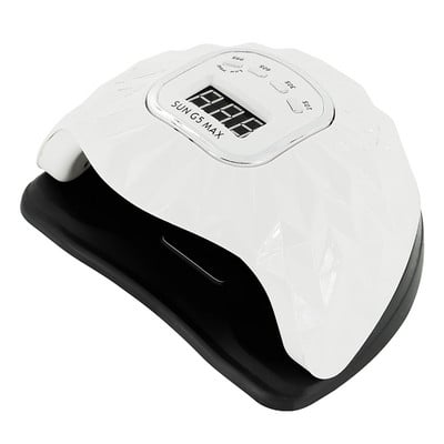 45 lempos karoliukai Lazerinis spalvotas nagų džiovintuvas turi 4 laikmačius Išmanieji jutikliai Spalvinga nagų lempa, skirta greitai džiūti geliniam nagų lako kietėjimui