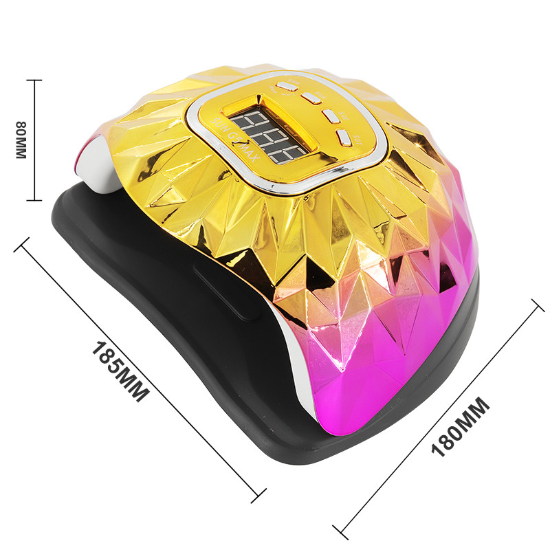 45 lempos karoliukai Lazerinis spalvotas nagų džiovintuvas turi 4 laikmačius Išmanieji jutikliai Spalvinga nagų lempa, skirta greitai džiūti geliniam nagų lako kietėjimui