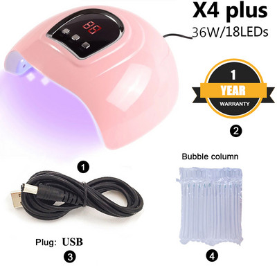 HOT 120W BLUEQUE körömszárító 60 DB/LEDS ultraibolya zselé polírozáshoz 30/60/90/120s időzítős automatikus indukciós manikűr eszköz