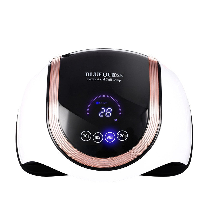 HOT 120W BLUEQUE körömszárító 60 DB/LEDS ultraibolya zselé polírozáshoz 30/60/90/120s időzítős automatikus indukciós manikűr eszköz
