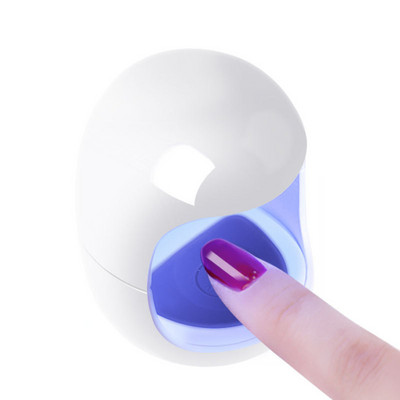 MINI 3W USB UV LED lampa na nechty, nástroje na manikúru, dizajn v tvare vajíčka, časovač na sušenie a vytvrdzovanie gélových lakov