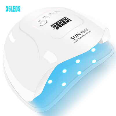 UV LED körömlámpa zselés körömlakkhoz 4 időzítővel 66/18LED 132/36W Smart Sensor Professzionális körömdíszítő szalon manikűr gép