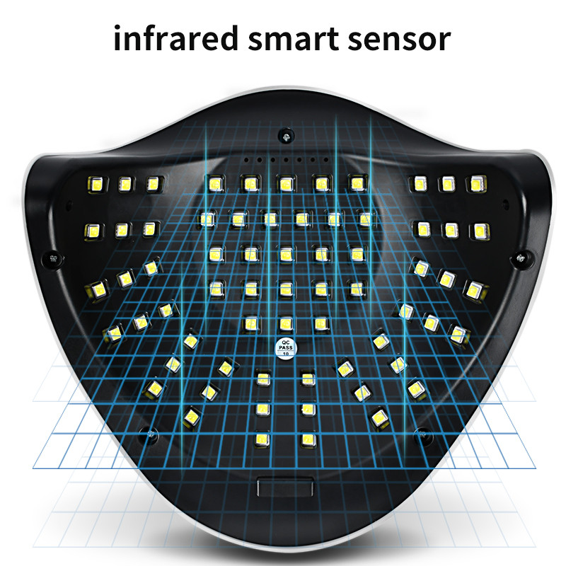 UV LED körömlámpa zselés körömlakkhoz 4 időzítővel 66/18LED 132/36W Smart Sensor Professzionális körömdíszítő szalon manikűr gép
