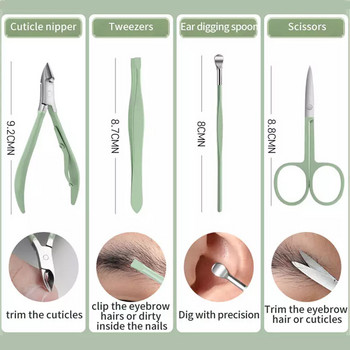Σετ επαγγελματικών εργαλείων μανικιούρ Νυχοκόπτη από ανοξείδωτο ατσάλι Εργαλεία ποδιών και νυχιών Πεντικιούρ Paronychia Nippers Trimmer Cutters