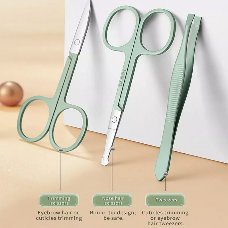 Profesionalus manikiūro įrankių rinkinys nerūdijančio plieno nagų kirpimo mašinėlė rankoms pėdoms ir nagams pedikiūras Paronychia žnyplės Žoliapjovės