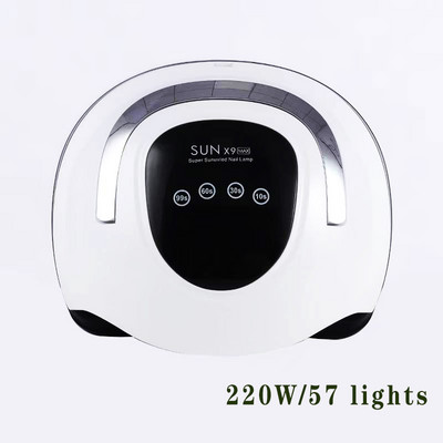 High Power SUN X10 MAX UV LED stroj za sušenje noktiju Prijenosna profesionalna lampa za kućnu upotrebu za brzo sušenje gel laka za nokte
