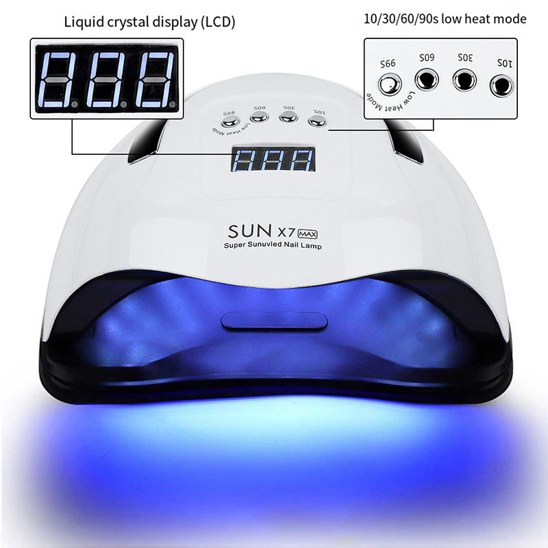High Power SUN X10 MAX UV LED stroj za sušenje noktiju Prijenosna profesionalna lampa za kućnu upotrebu za brzo sušenje gel laka za nokte
