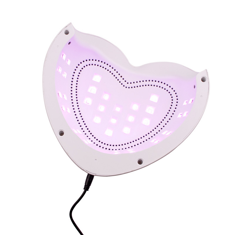 96 W-os újratölthető körömlámpa strasszos körömzselé szárító pedikűr gép LED lámpával körmökhöz szív alakú köröm UV LED lámpa