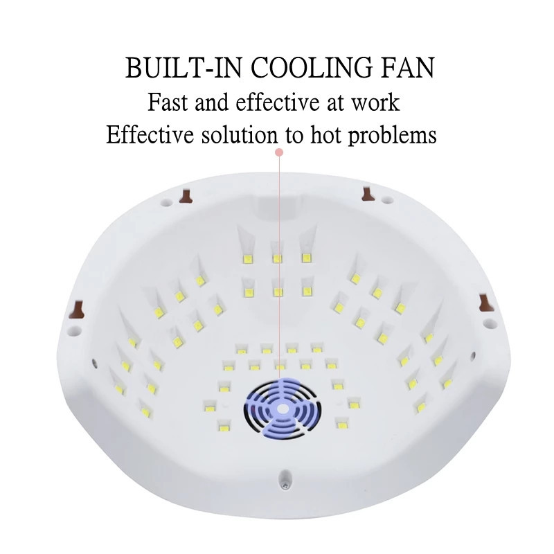 Professzionális 120 W UV LED körömlámpa szárító ventilátorral 45 LED a szárításhoz Köröm Gél Lakk Új manikűr pedikűr körömszalon lámpaszárító