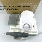 MARATHON-Champion 3 PRO 105LN fogantyús 35K/45K/50K elektromos körömfúró STRONG 210 mikromotoros csiszológép körömdíszítő szerszámokhoz
