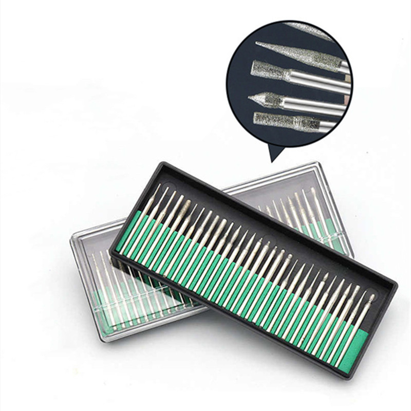 30 бр./компл. Свредла за нокти Комплект свредла за фрезоване на маникюр Сплав за шлифоване на главата Свредла за педикюр Аксесоари за електрическа бормашина за маникюр