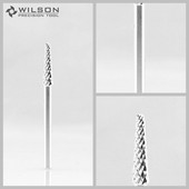 2vnt - Mažas kūgio antgalis - Šiurkštus (0106) - Sidabrinis - WILSON karbido nagų grąžtas