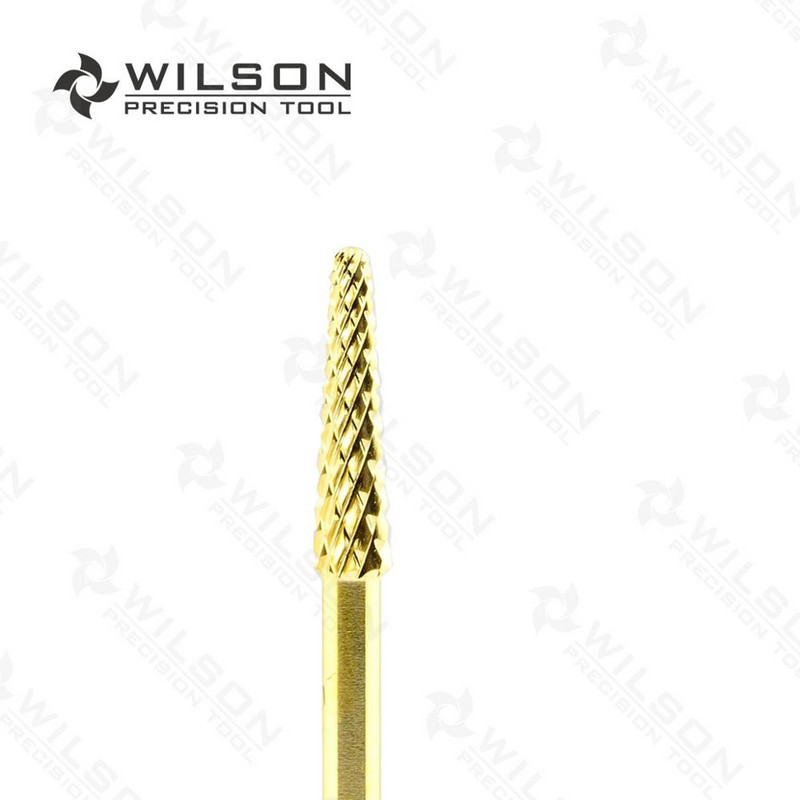 2vnt - Mažas kūgio antgalis - Šiurkštus (0106) - Sidabrinis - WILSON karbido nagų grąžtas