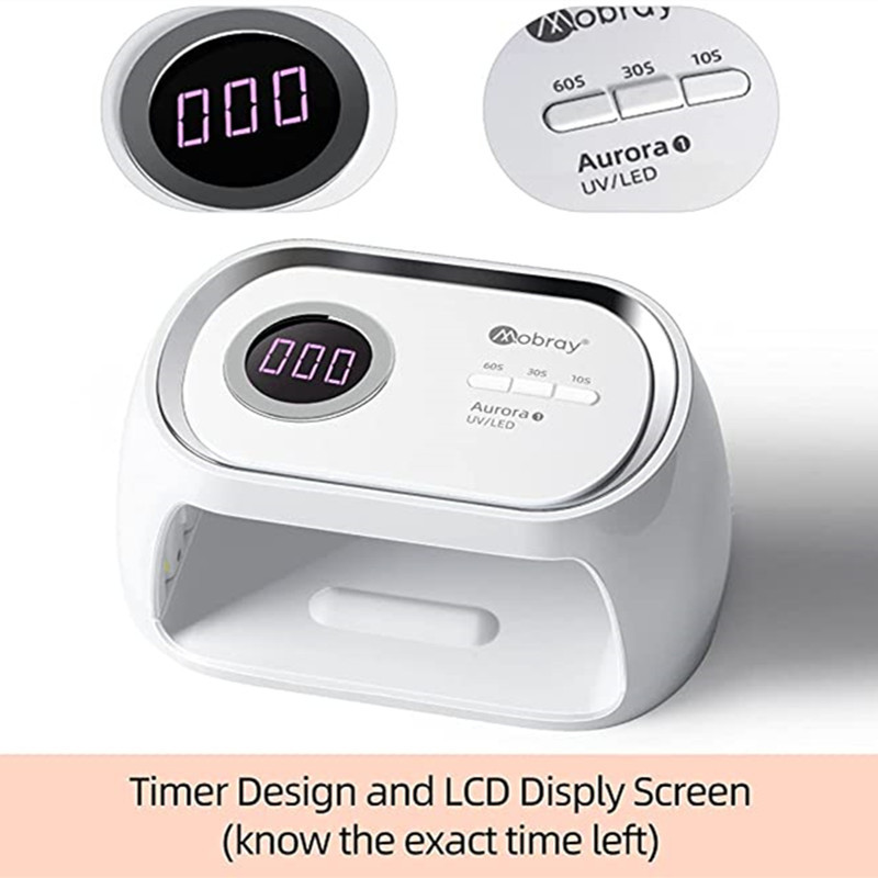 Lampă profesională pentru unghii cu LED UV pentru întărirea lacului cu gel uscător de unghii 48W cu lampă inteligentă pentru uscarea unghiilor cu senzor de mișcare 4 temporizatoare