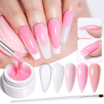 UR SUGAR 15ml Extension Nail Gel Σετ Clear White Pink French Nail Art DIY Hard Gel for Quick Prolong Nails Manicure Form Finger