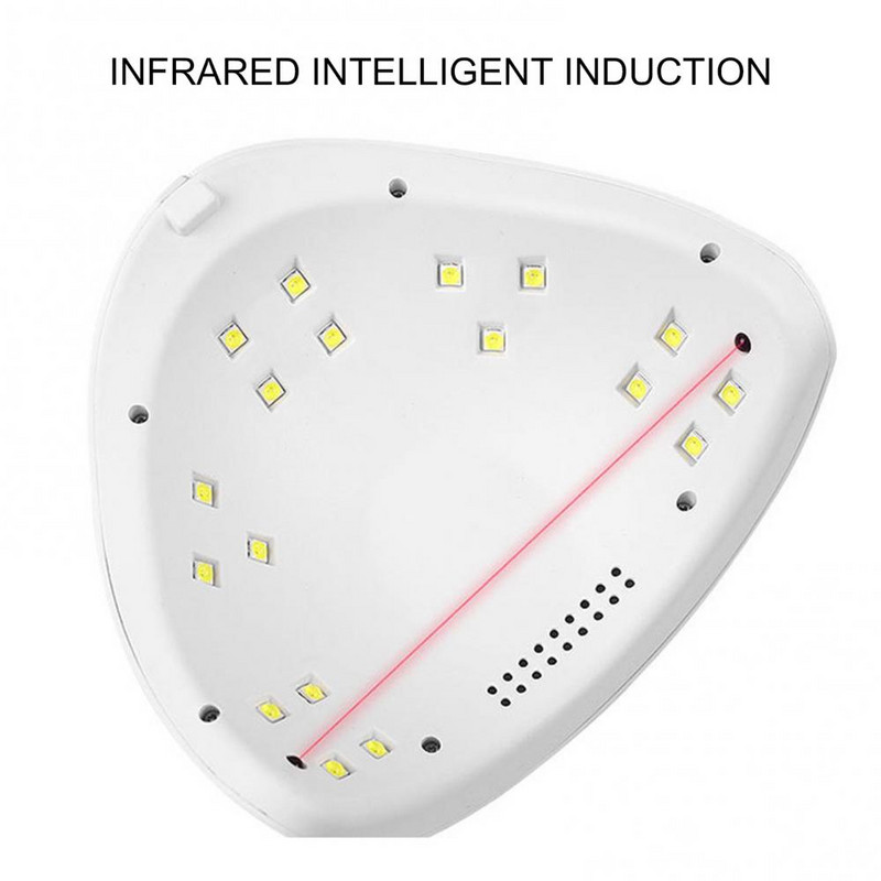 Körömszárító lámpa UV LED körömlámpa köröm köröm lábujj köröm gél alapú lakkok hordozható körömszárító lámpa 3 időzítő beállítások intelligens érzékelő