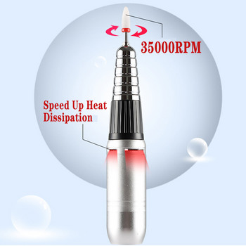 35000RPM Електрическа бормашина за маникюр Пила за нокти с функция за памет Настолна машина за бормашина за нокти Фреза Инструменти за салон