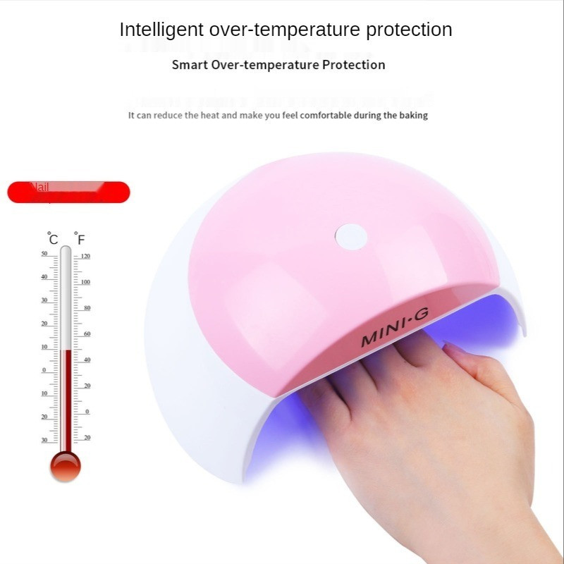 Φωτιστικό νυχιών USB Έξυπνος αισθητήρας οθόνης LCD 48W Mini φορητό φωτιστικό νυχιών Πολυλειτουργικό USB Mini βερνίκι νυχιών Λάμπα ψησίματος Nail Art