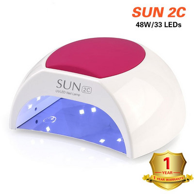 Új 48W/80W UV LED lámpás körömszárító minden típushoz zselé 33 led UV lámpa körömgéphez száradási időzítő érzékelős LCD kijelzővel