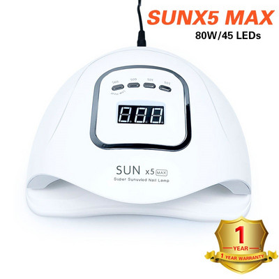 Új 48W/80W UV LED lámpás körömszárító minden típushoz zselé 33 led UV lámpa körömgéphez száradási időzítő érzékelős LCD kijelzővel