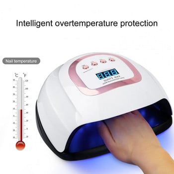 Γρήγορη ξήρανση Nail Art Tool UV Photootherapy Glue Nail Dryer for Curning All Gel