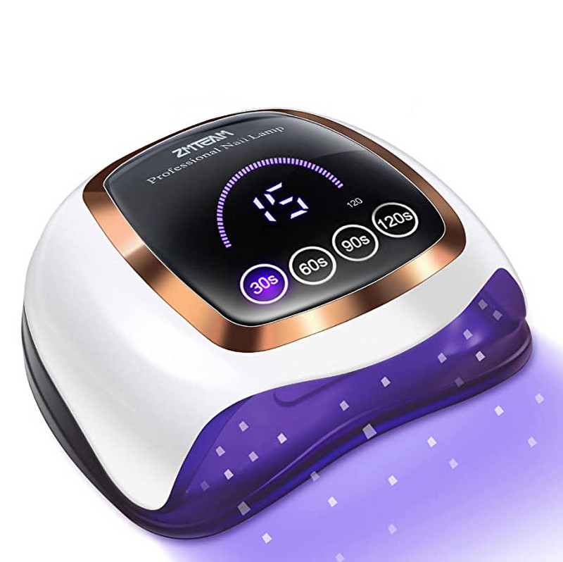 Vadonatúj LCD Smart Sensor körömlámpa 168W Nail Machine Led fototerápiás lámpa UV köröm lámpa