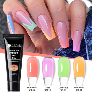 Σετ μανικιούρ UR SUGAR Extension Nail UV Gel Kit Λάμπα LED False Nail Extend επέκταση Βερνίκι Σετ Βάσης Κορυφαίο ακρυλικό διάλυμα