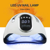 SUNX10 MAX körömszárító LED UV körömlámpa intelligens automatikus érzékelővel, digitális kijelzővel 4 időzítőt beállító körömszárító lámpa