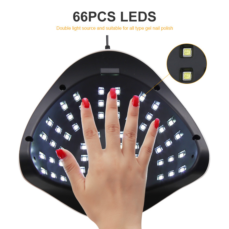 SUNX10 MAX körömszárító LED UV körömlámpa intelligens automatikus érzékelővel, digitális kijelzővel 4 időzítőt beállító körömszárító lámpa